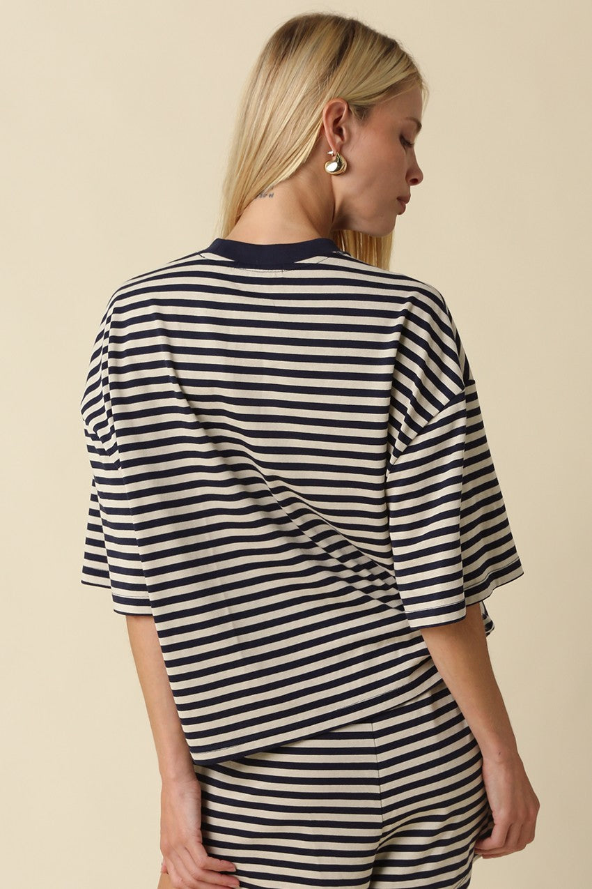 Striped Oversized Top