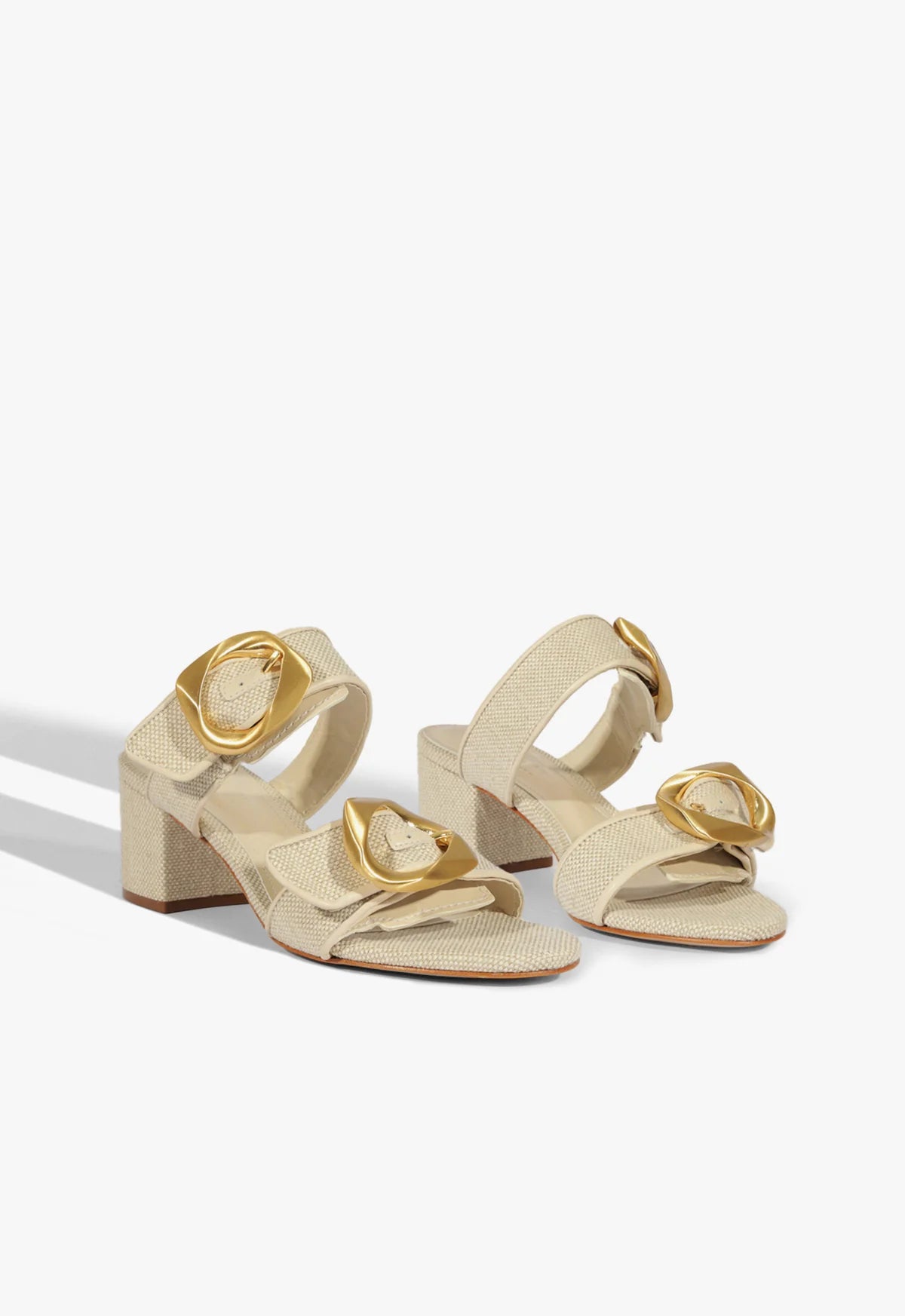 Olga Mid Sandal in Beige