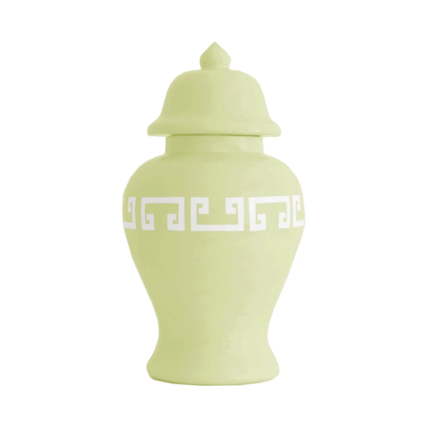 Spring Green Greek Ginger Jar Medium