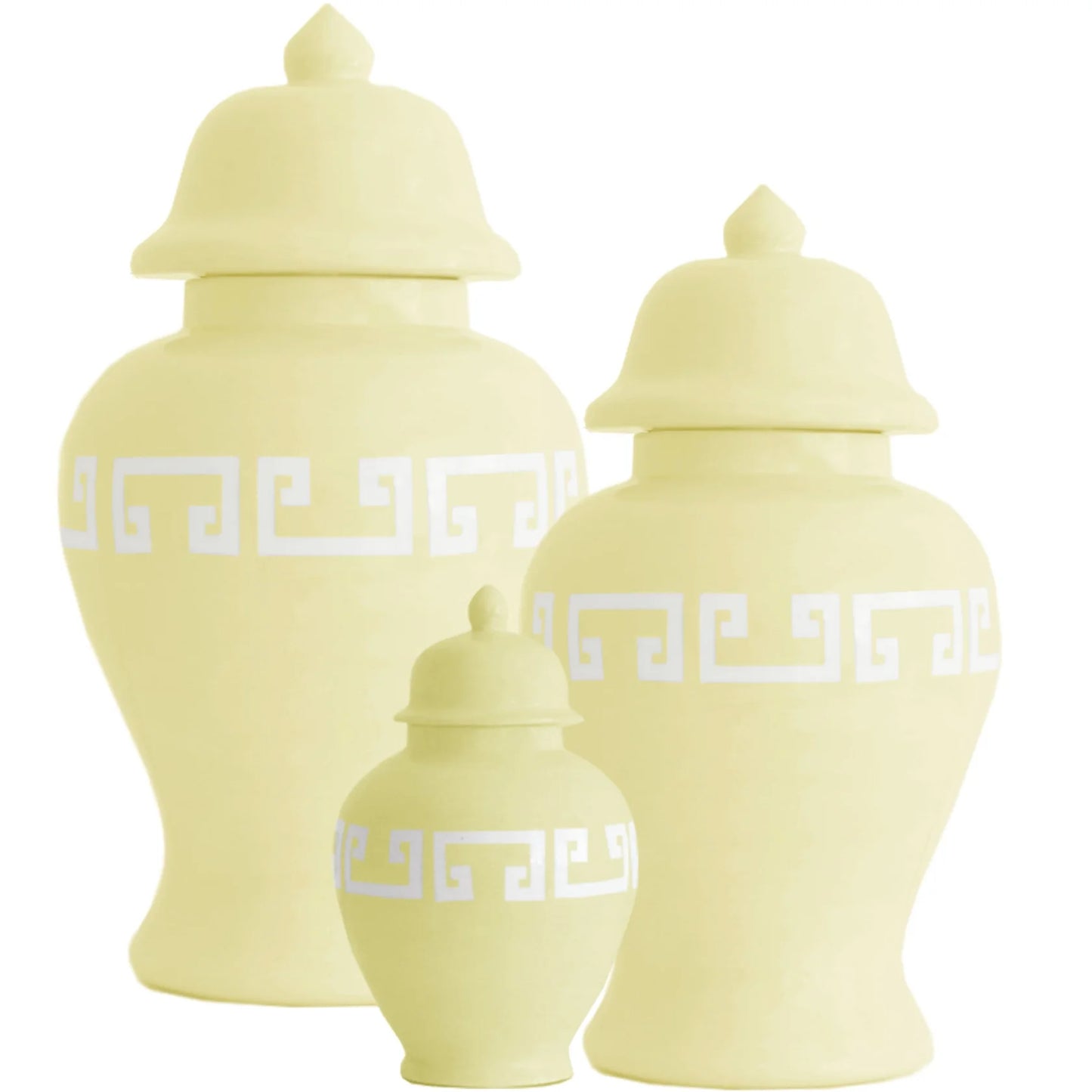 Lemon Sorbet Yellow Greek Ginger Jar Small