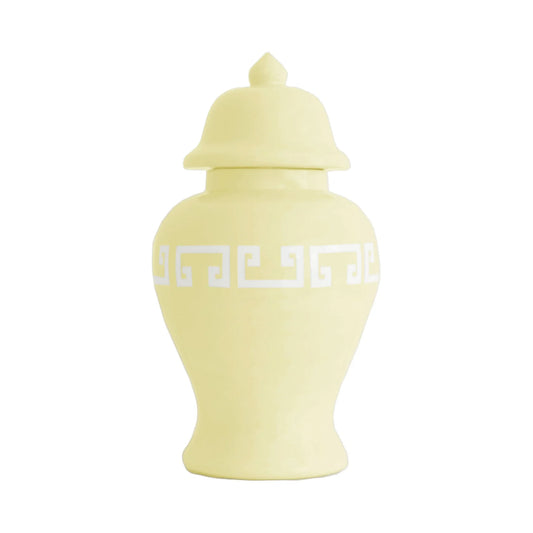 Lemon Sorbet Yellow Greek Ginger Jar Medium