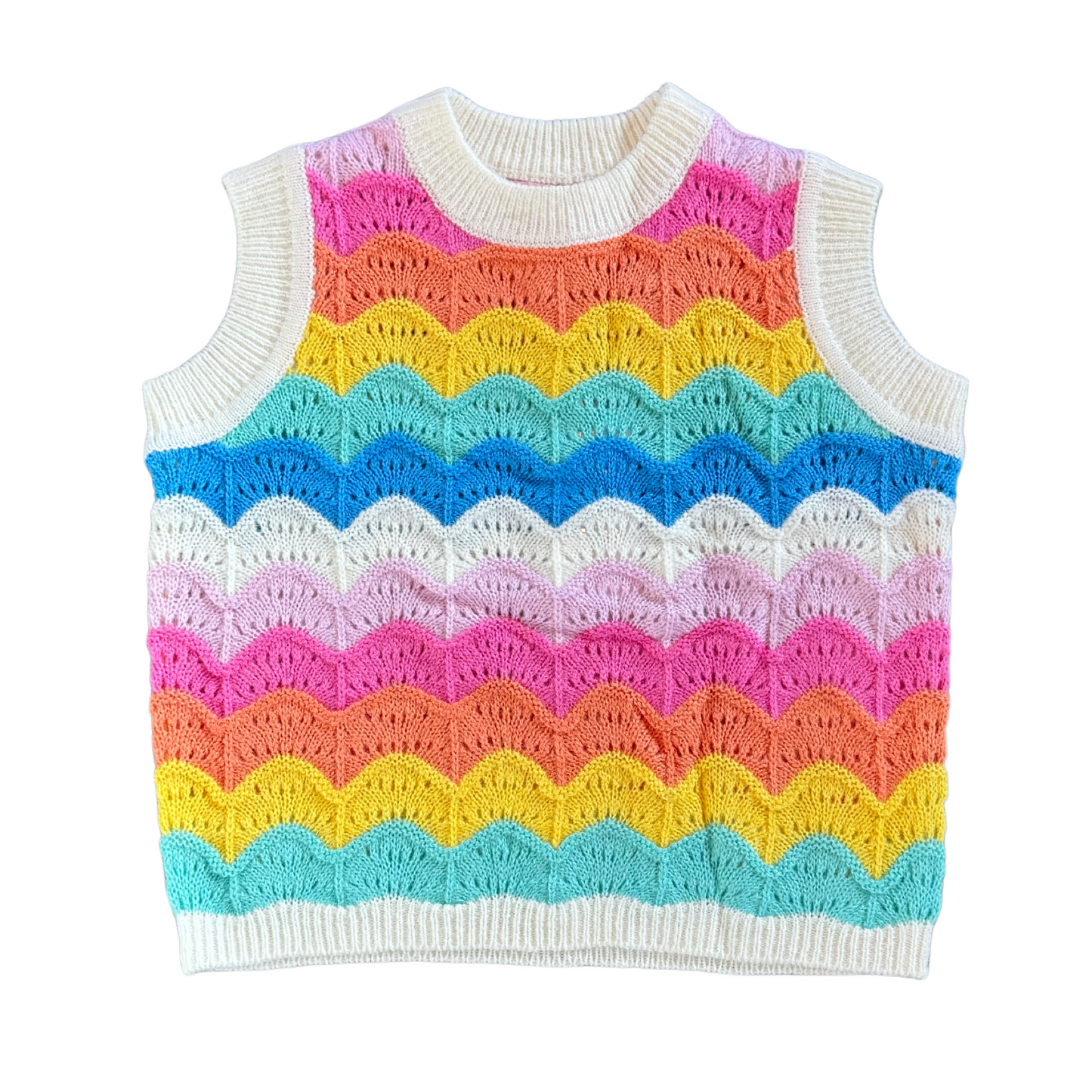 Pastel Multi Sleeveless Sweater