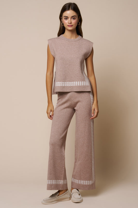 Houndstooth Pant Set
