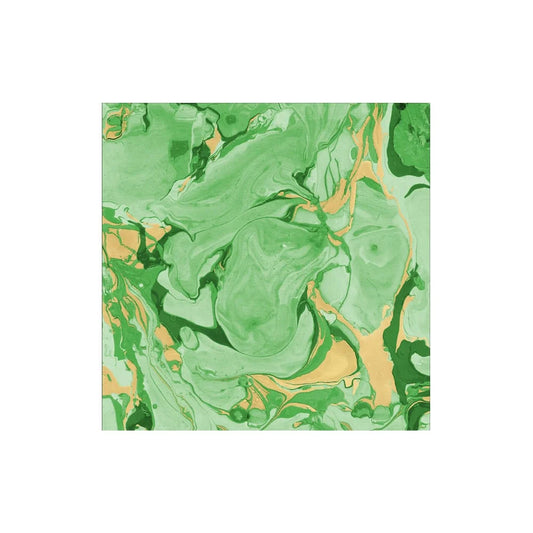 Marbled Green Cocktail Napkins