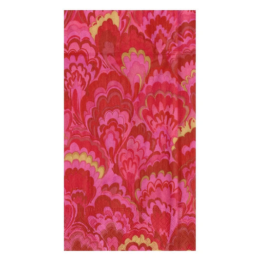 Marbled Ceramic Fuchsia Guest Towel