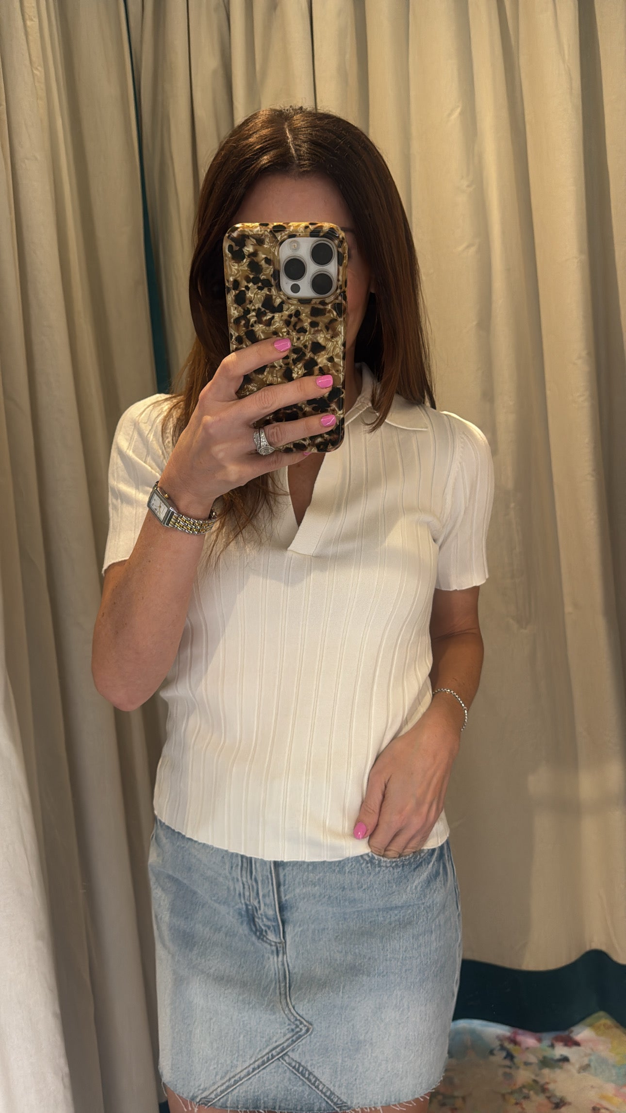 Smith Polo Top Cream