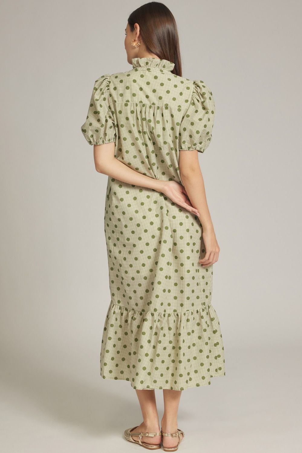 Puff Sleeve Maxi Dress