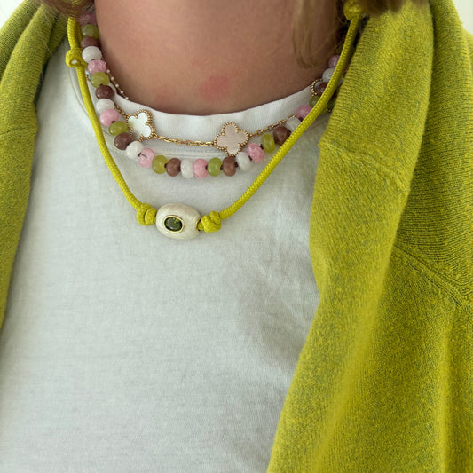 Chartreuse Cord Necklace