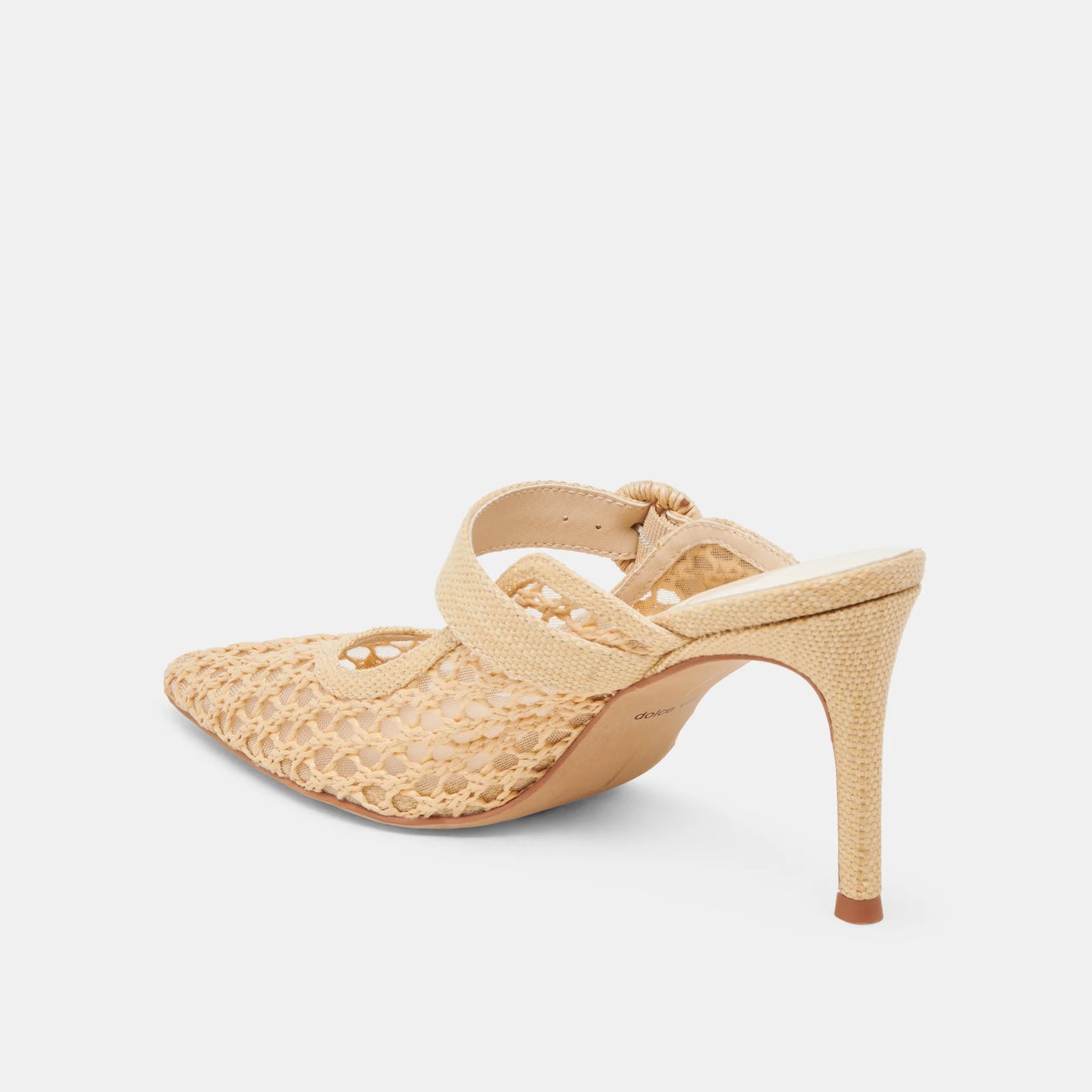 Dolce Vita Kee Kee Natural Woven Raffia Heels