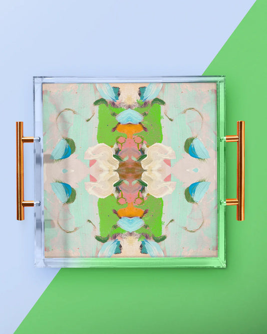 Laura Park Monets Garden Green Large Tray