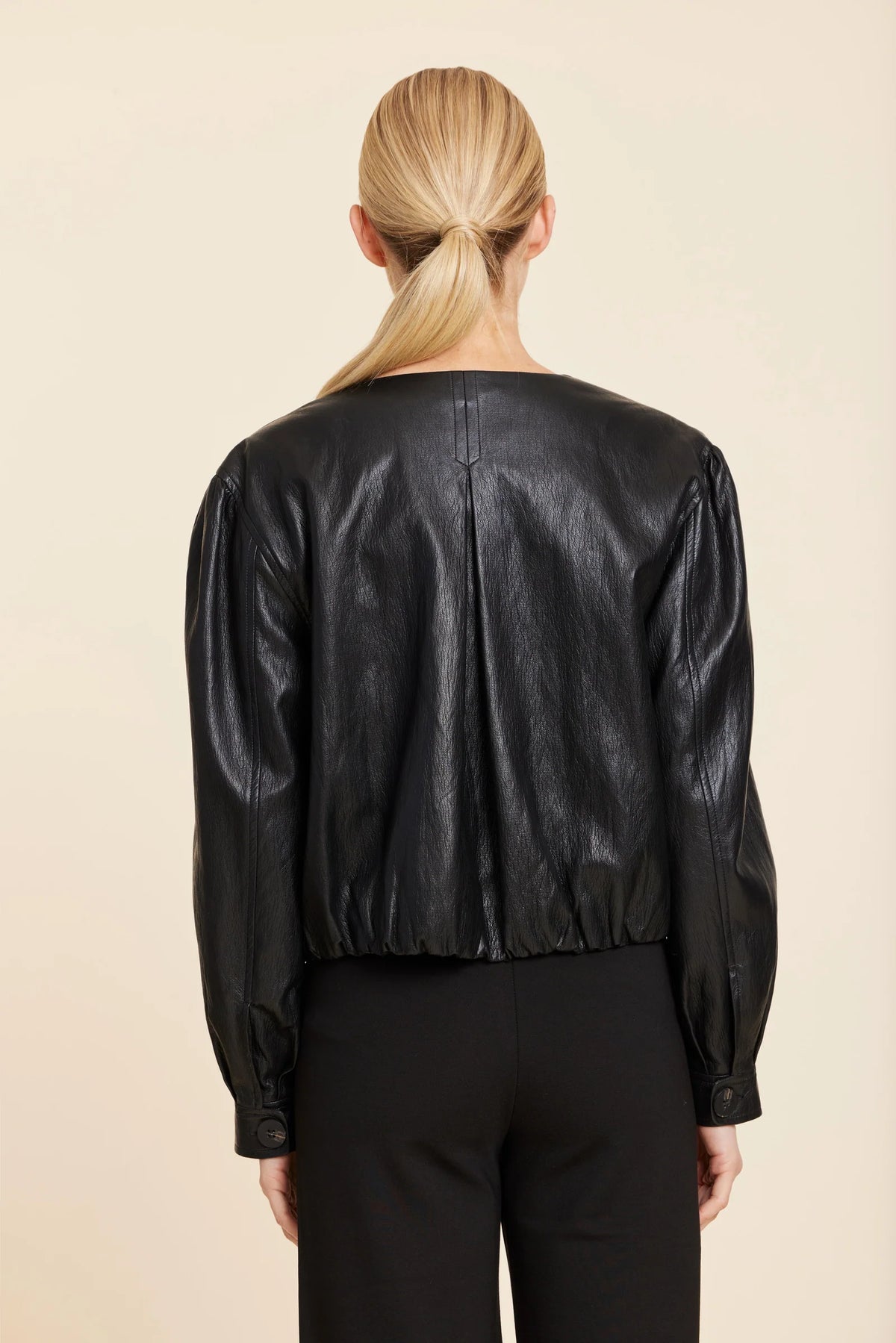 Black Faux Leather Jacket