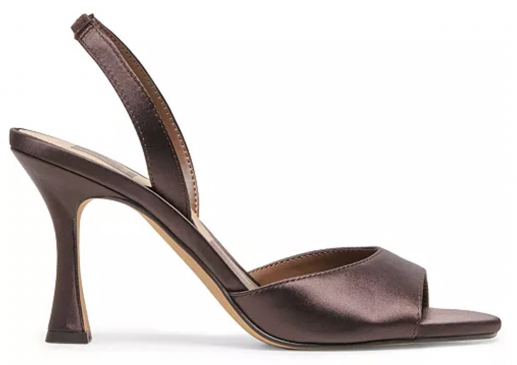 Dolce Vita Railey Mahogany Satin Slingback Heel