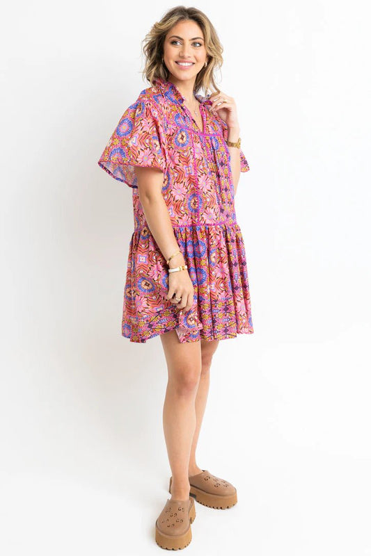 Kaleidoscope Tiered Dress