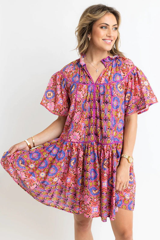 Kaleidoscope Tiered Dress