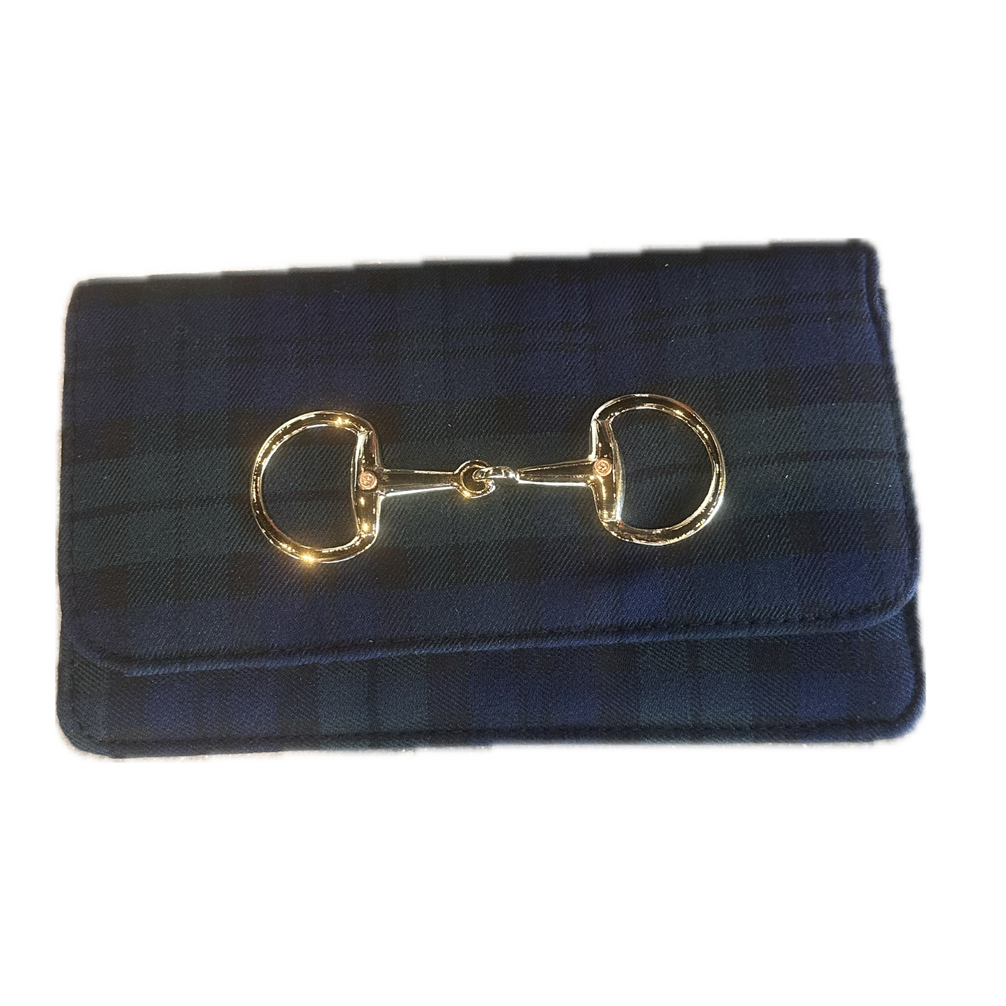 Ruby Plaid Clutch Snaffle