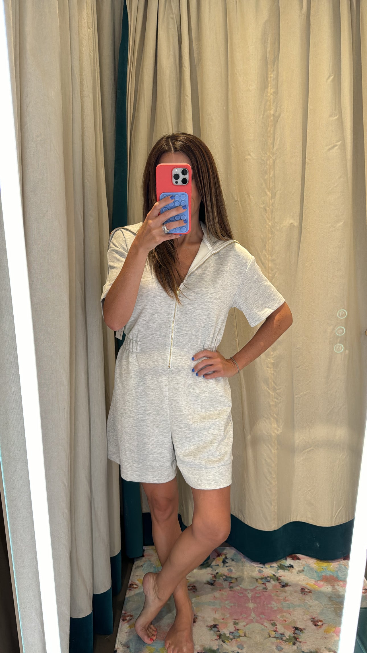 Knit Zip Romper