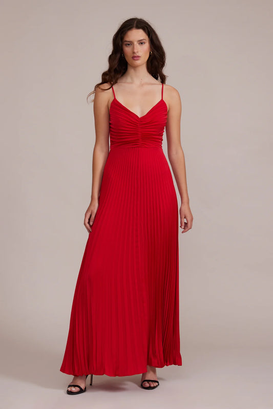 Rose Pleated Dress-S