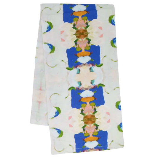 Laura Park Monets Garden Navy Tea Towel