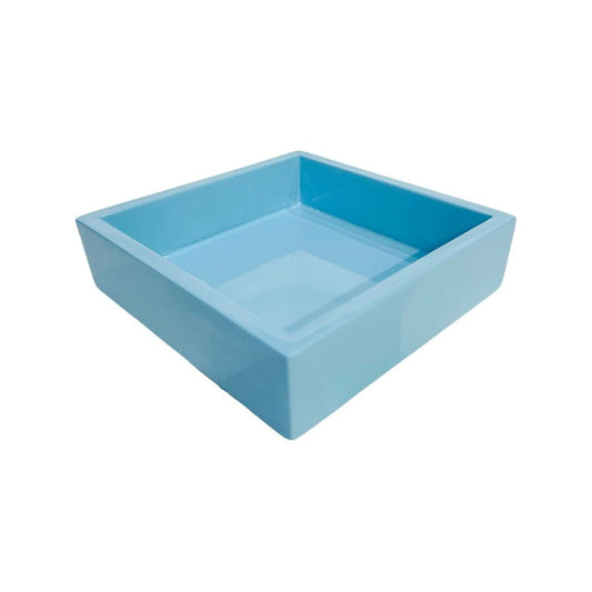 Laura Park Blue Bamboo Cocktail Napkin Holder