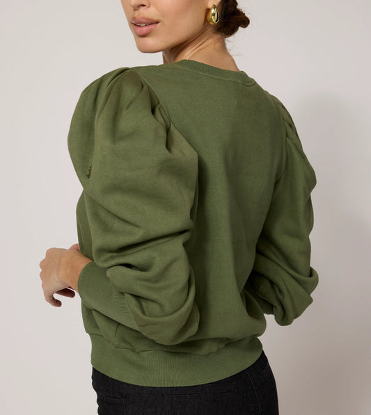 Indi Sweatshirt in Army Green