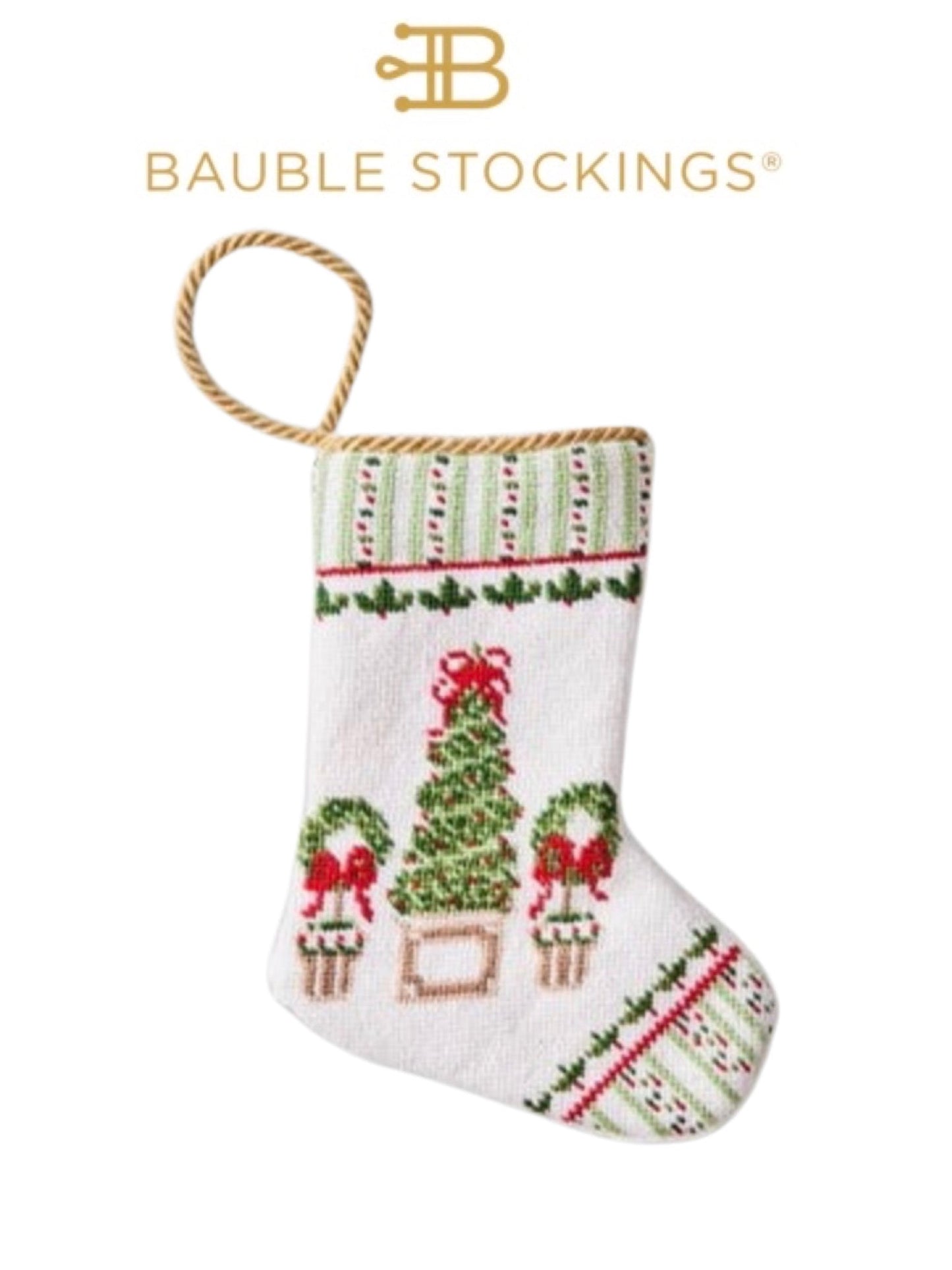 Boxwood Bauble Stockings