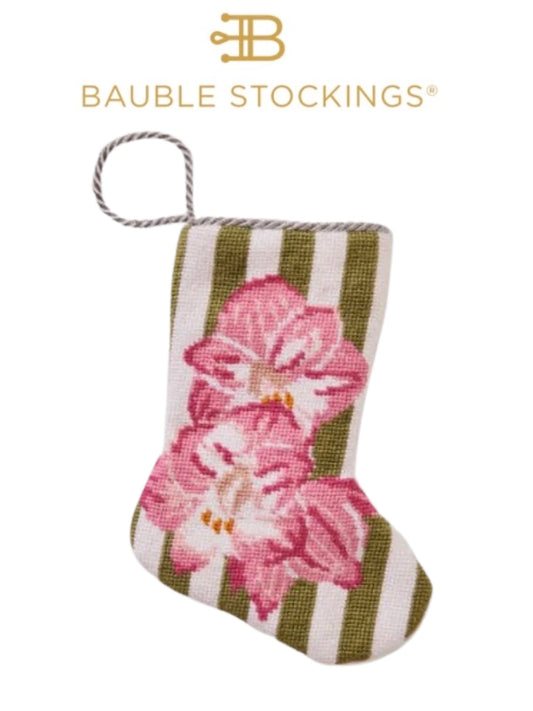 Amaryllis Bauble Stockings