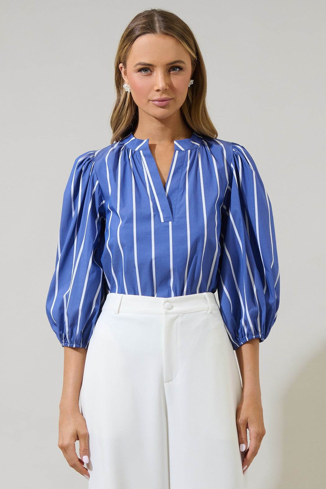 Beloit Striped Cheney Top