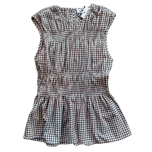 Sleeveless Gingham Top