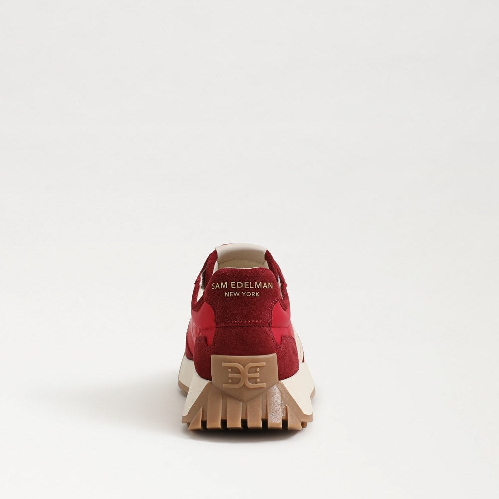 Langley Sneaker in Deep Scarlett