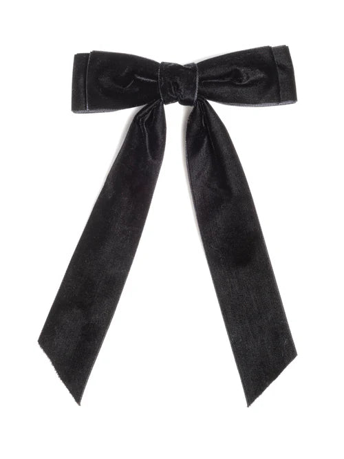 Velvet Bow Hair Clip