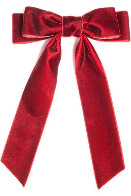 Velvet Bow Hair Clip