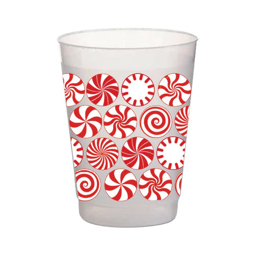 Red Peppermint Frost Flex Cups