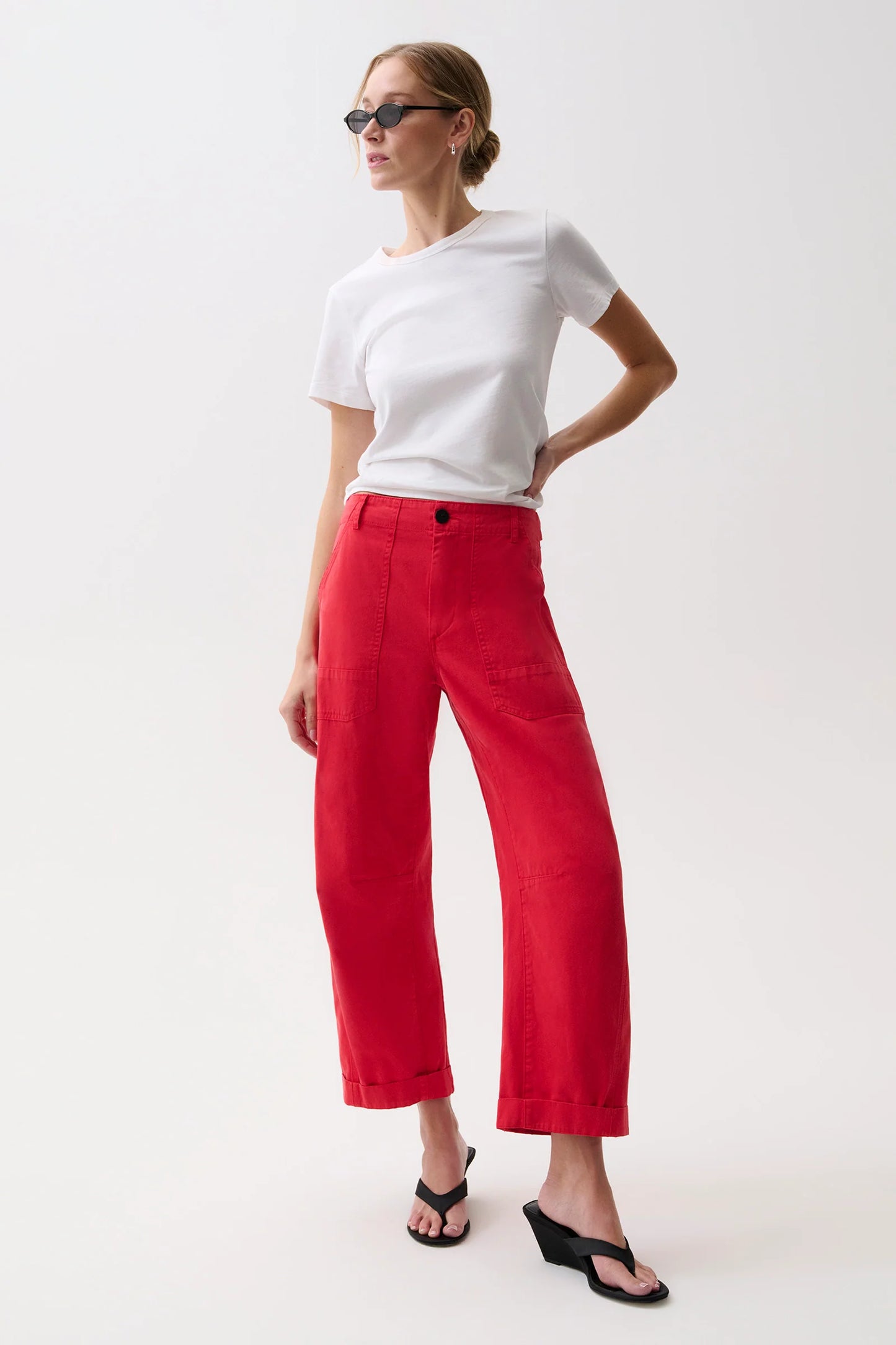 Pistola red pants Red jeans Toni utility pant Negroni 