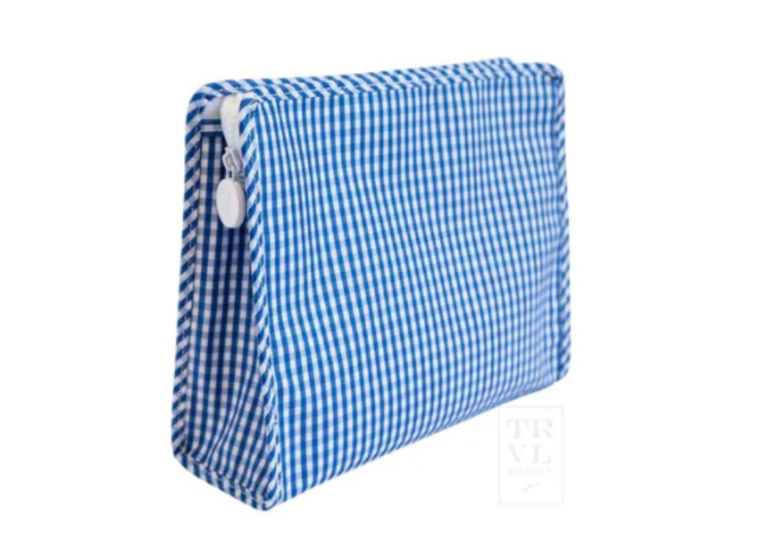 TRVL Design ROADIE - Large Gingham Cosmetic Bag