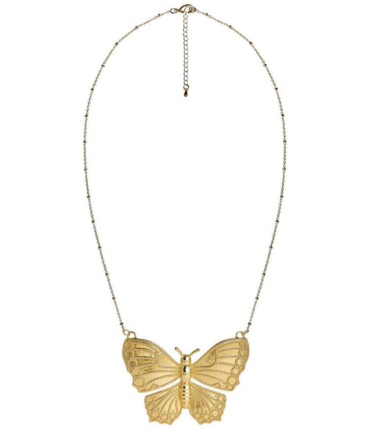 Butterfly Necklace 18k Gold Plated