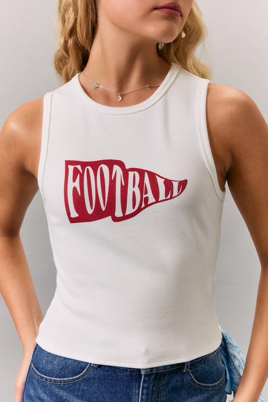 Football Ribbed Tank