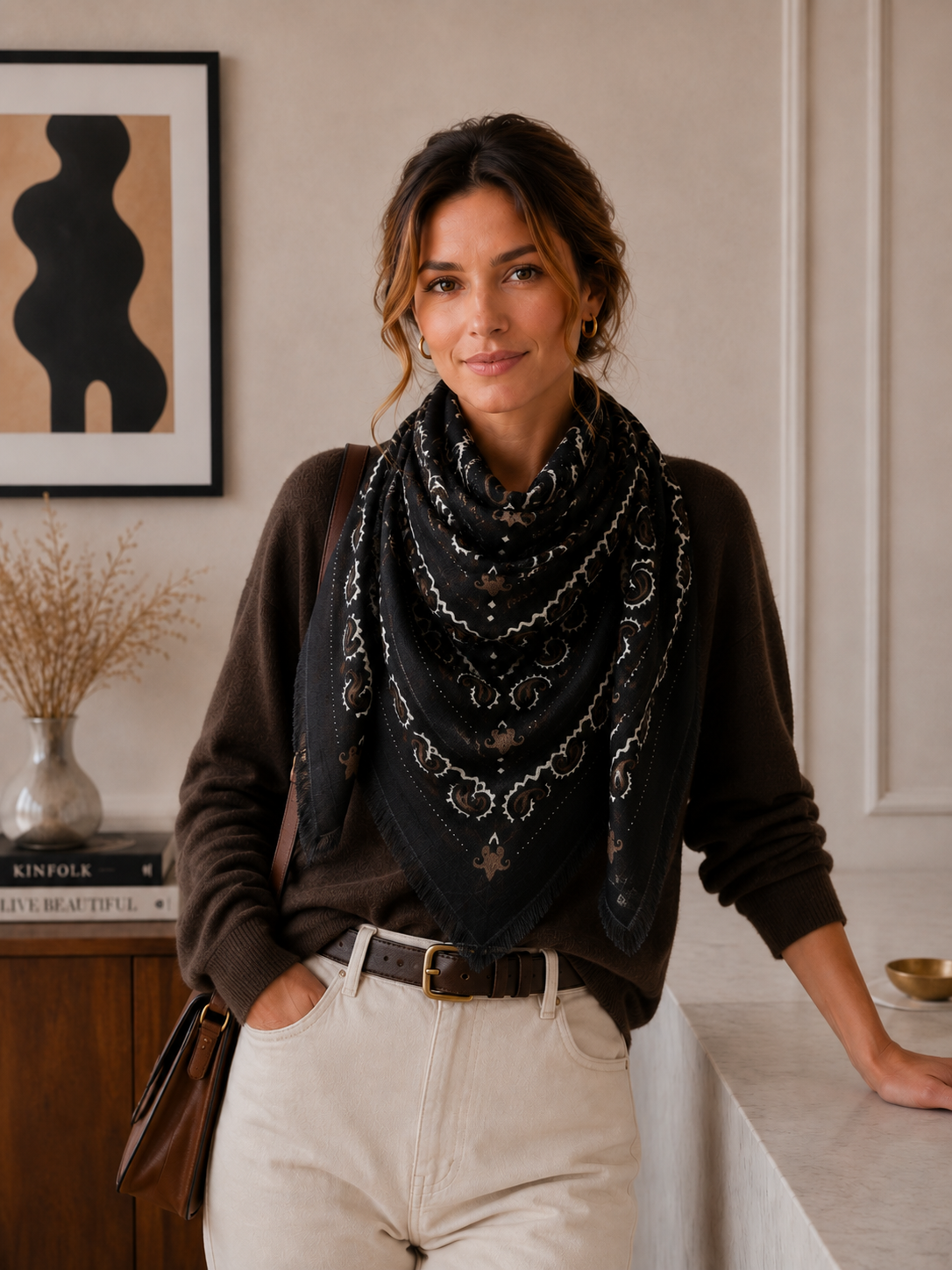 Large Woolen Square Bandana