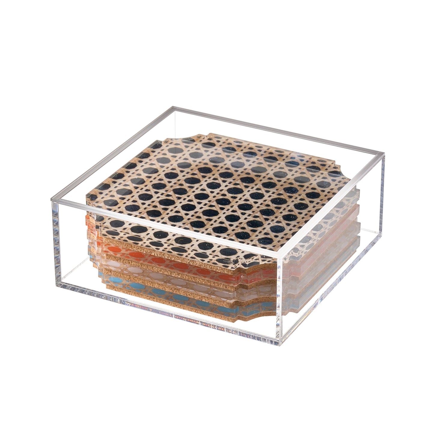 Boxed Coaster Sets Rattan