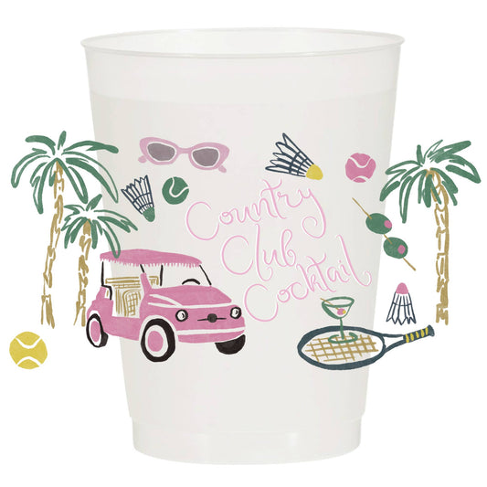Country Club Cocktails Frosted Cups -