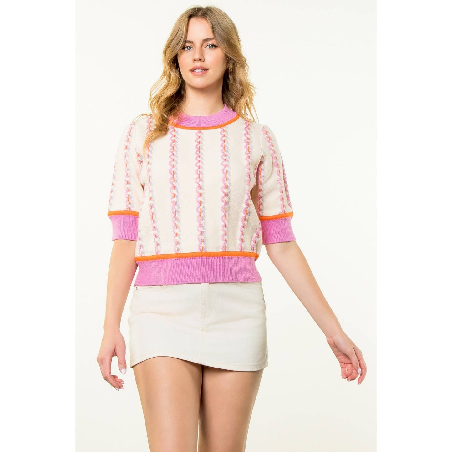 Short Sleeve Knit Top