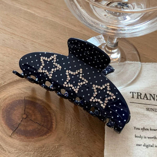 Navy Polka Dot