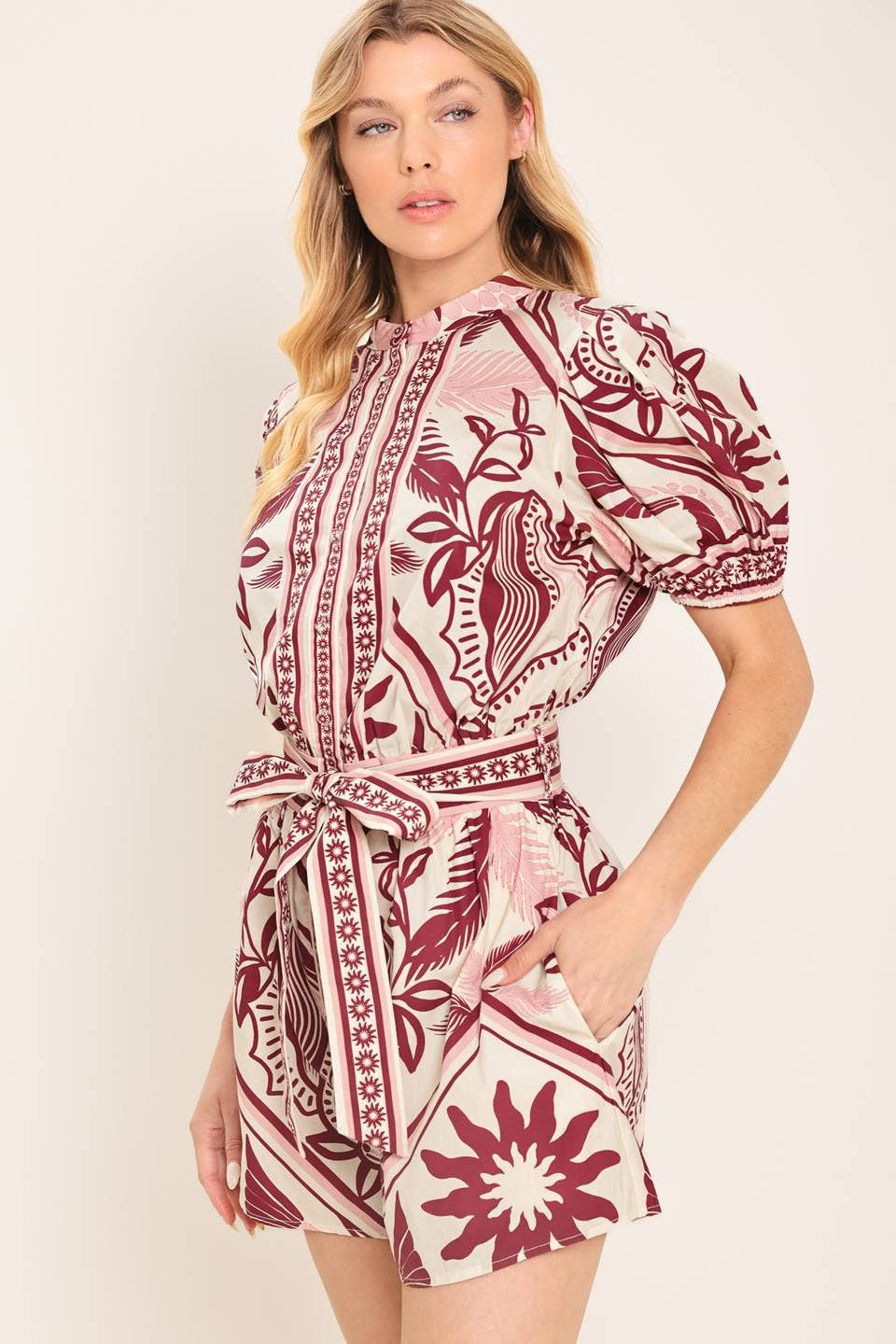 Printed Romper