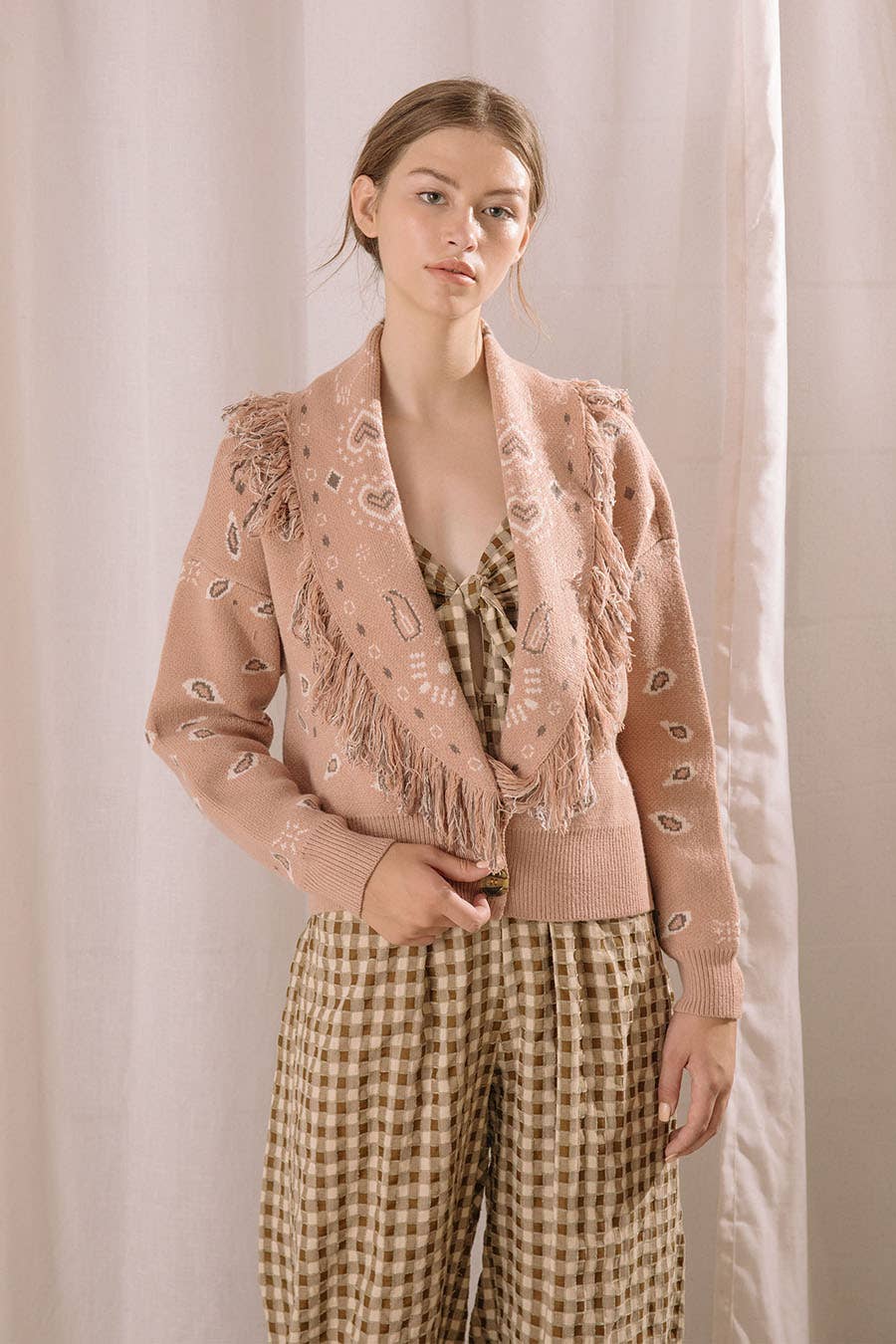 Paisley Knit Cardigan