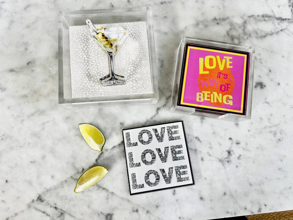 Acrylic Napkin Weight Martini