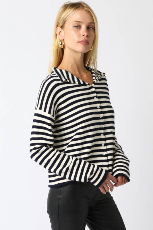 Elina Stripe Knit Top