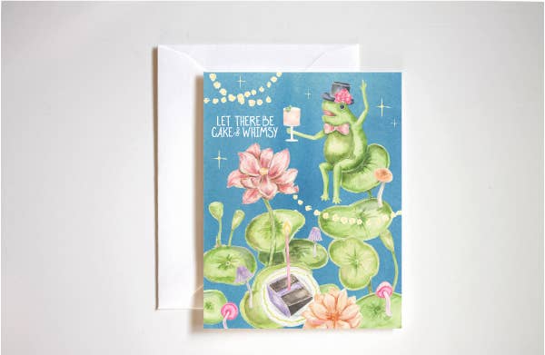 Whimsy and cake birthday card