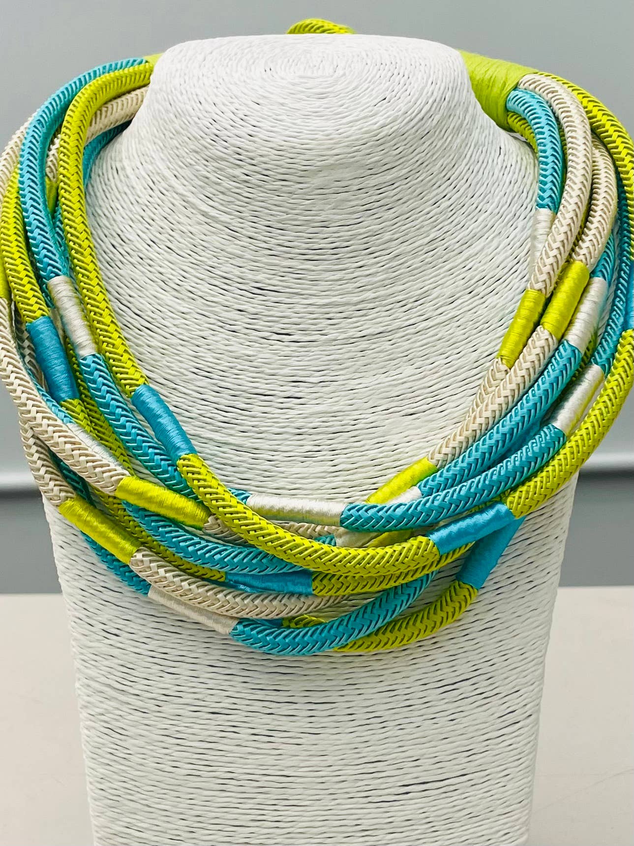Slub strand (citrus/turq multi)