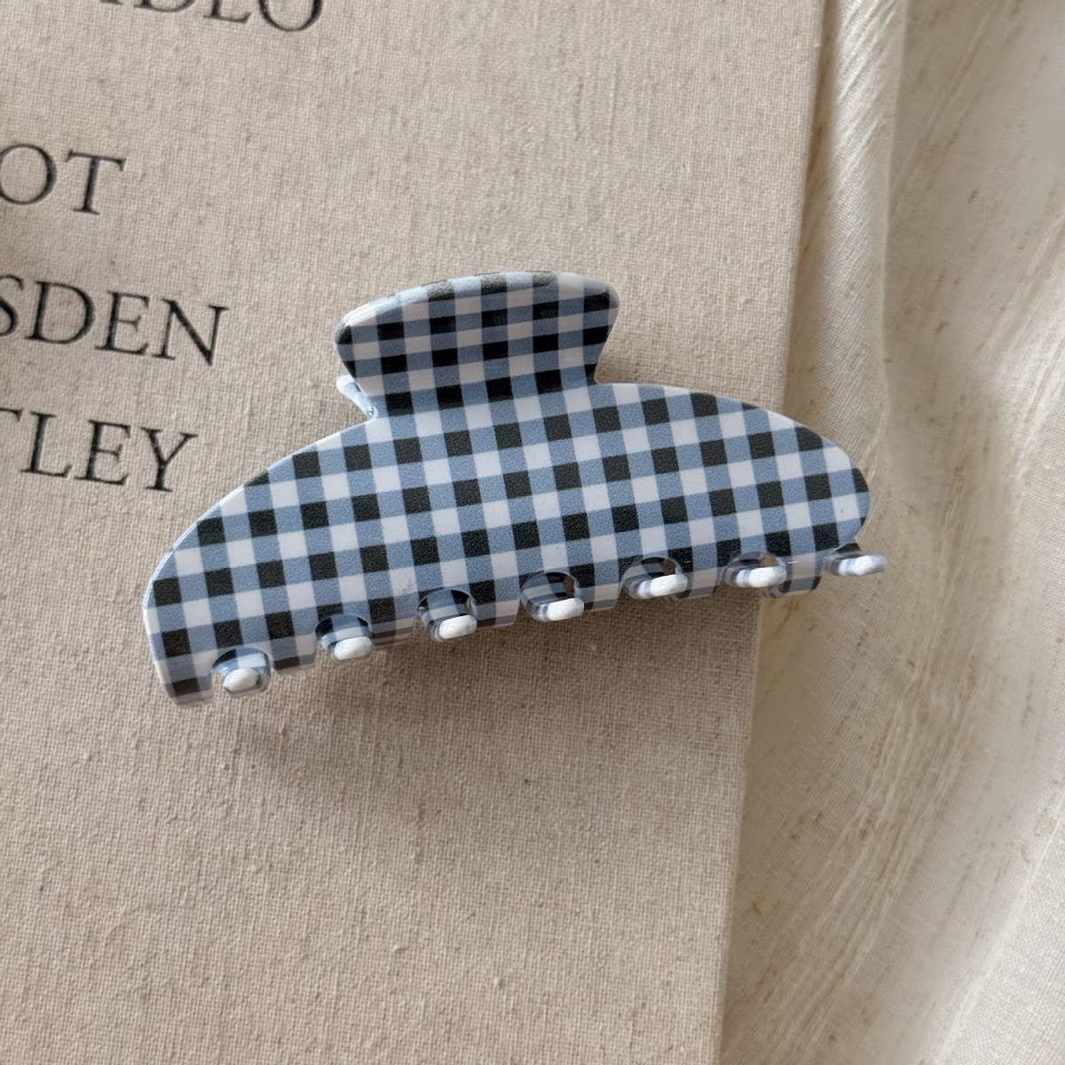 Gingham Hair Clip