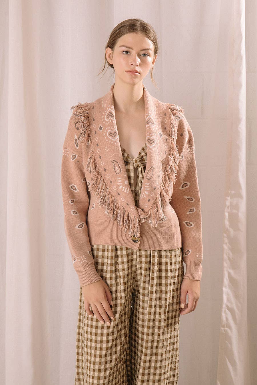 Paisley Knit Cardigan