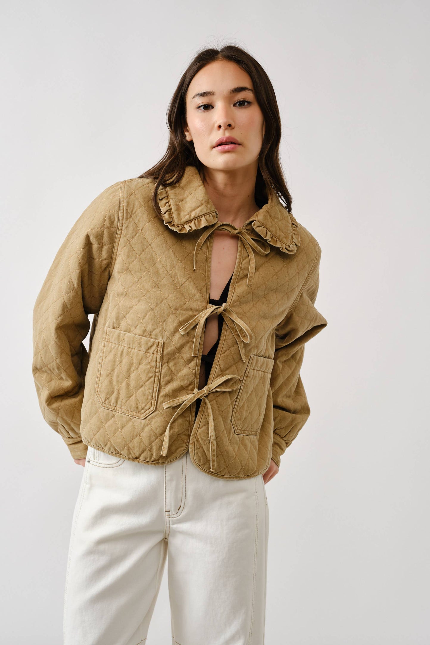 Quilted Camel Jacket